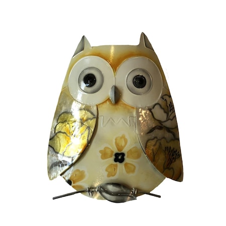 Eangee Home Design M7032 Owl Wall Decor; Yellow